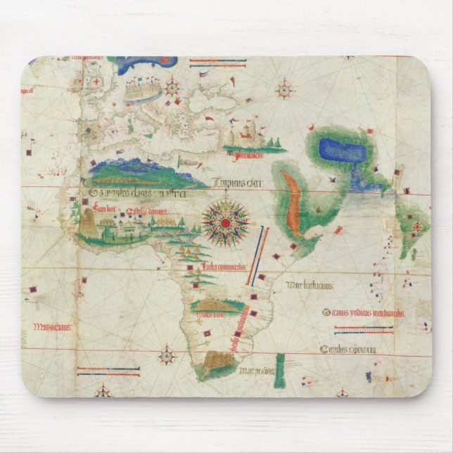 Mousepad Planisphere | 1502 de Cantino (Frente)