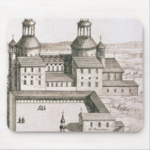 Mousepad Plano da abadia do licor beneditino do