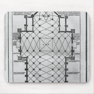 Mousepad Plano da catedral de Milão