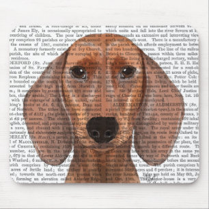Mousepad Plano de Ilustração de Dachshund