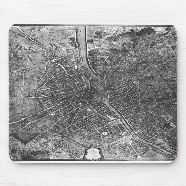 Mousepad Plano de Paris, conhecido como 'o Plano de Turgot' (Frente)