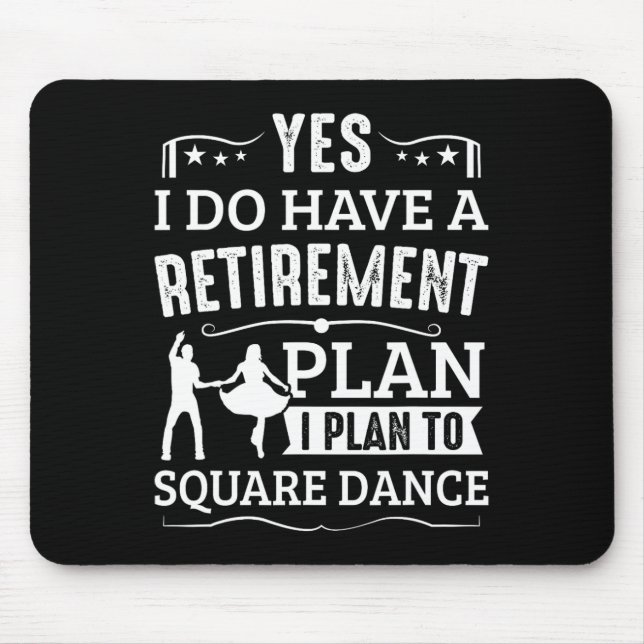 Mousepad Plano de Reforma da Dança Quadrada para Dança Quad (Frente)