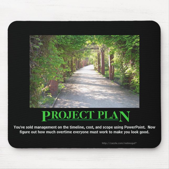 Mousepad Plano do projeto - apenas faça-lhe o fósforo (Frente)