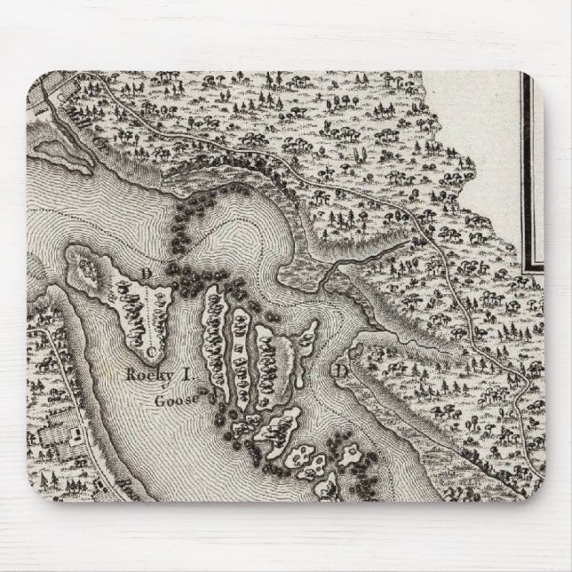 Mousepad Plano dos Rapids ou Falls of the Ohio (Frente)