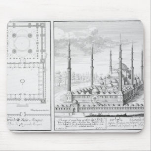 Mousepad Plano e vista da mesquita azul (1609-16),