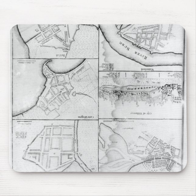 Mousepad Planos das torres do princípio, fortes (Frente)