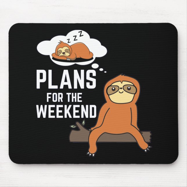 Mousepad Planos De Lama Para O Fim De Semana (Frente)