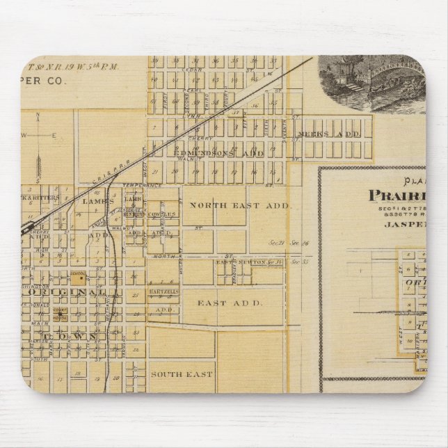 Mousepad Planos de Newton, Prairie City (Frente)