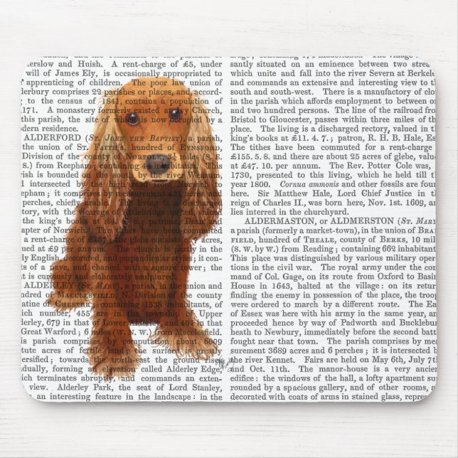 Mousepad Planta de Cocker Spaniel (Frente)