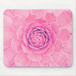 Mousepad Planta suculenta rosa