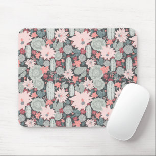Mousepad Plantas e cacto do Succulent no teste padrão