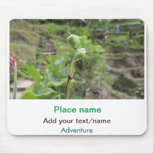 Mousepad Plantas naturais fotografia água de praia viagem