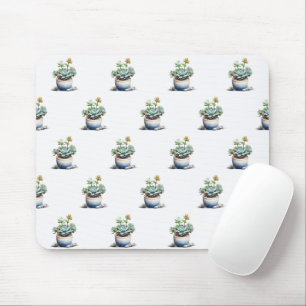 Mousepad Plantas Sucultas em Potes