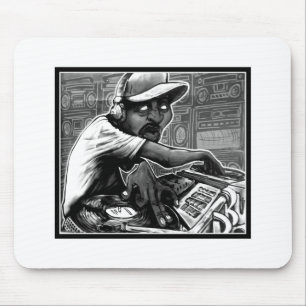 Mousepad Plataforma giratória de Hip Hop dos grafites