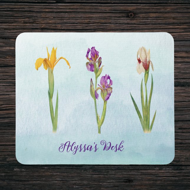 Mousepad Playful Purple Personalizada Irrita com Nome (Criador carregado)