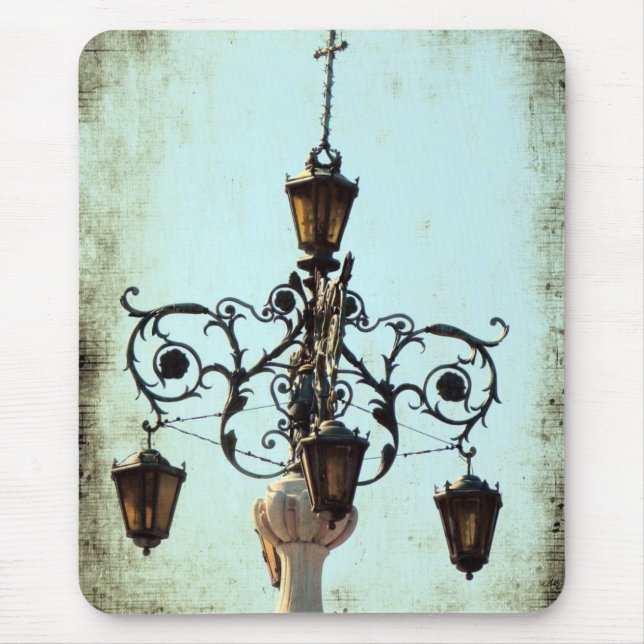 Mousepad Plaza Light Music Notes Grunge (Frente)