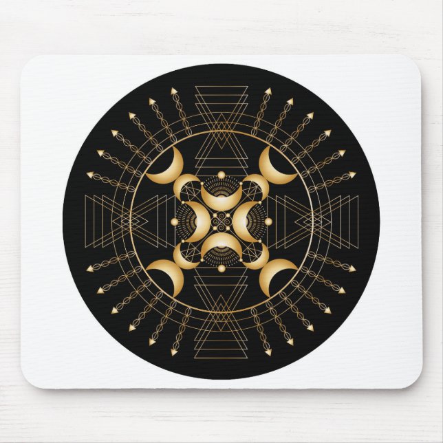 Mousepad Plexus Solar Chkra Shadow Mandala (Frente)
