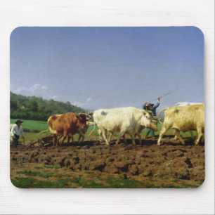Mousepad Ploughing em Nivernais, 1849