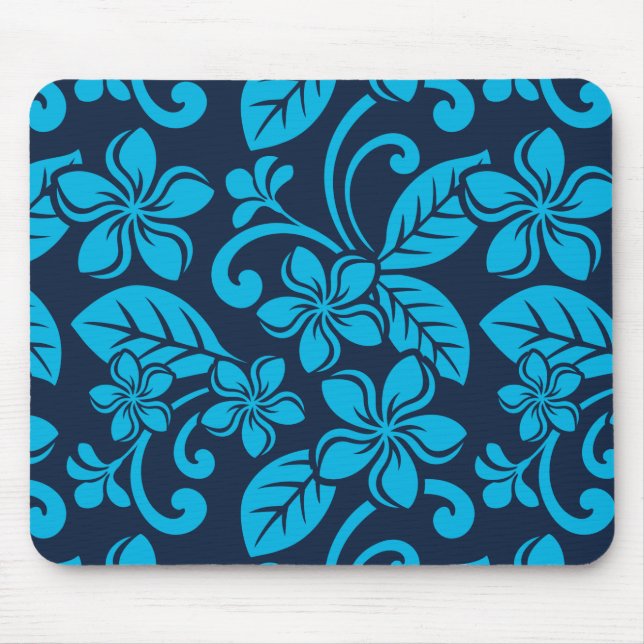 Mousepad PLUMÉRIA ISLAND (azul x 2) (Frente)