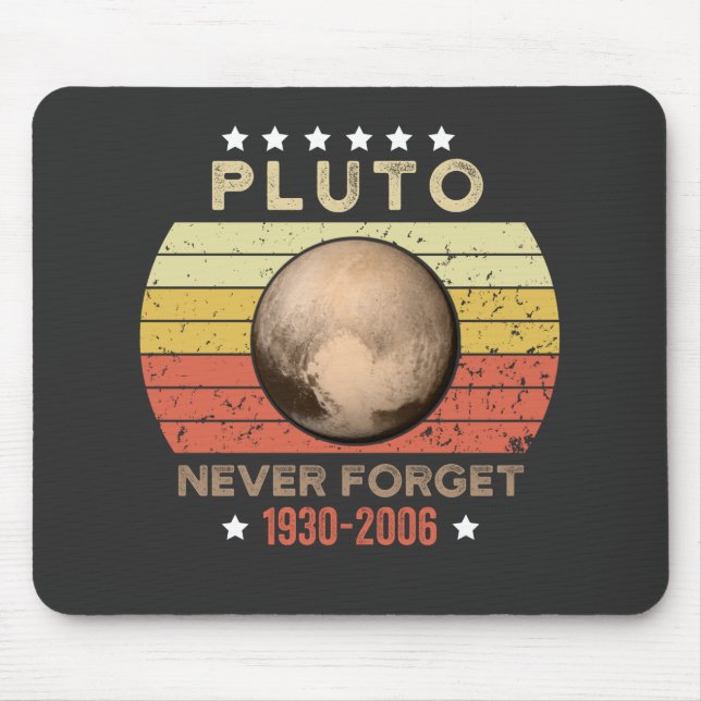Mousepad Plutão Nunca Esquece 1930-2006 (Frente)