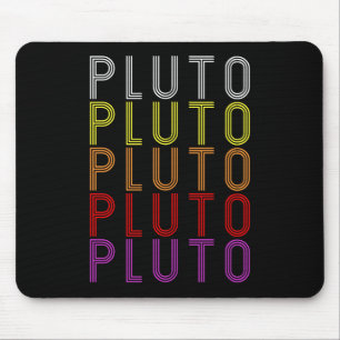 Mousepad Plutão Planet Retro Astronomia da Vintage