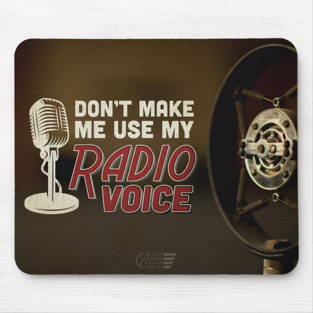 Mousepad PMRP Rádio Almofada de Voz (Frente)