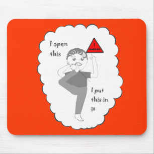 Mousepad Pndo seu pé em produtos da piada da boca