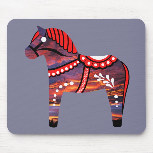 Mousepad Png de cavalo folk Dala- mudar a cor/imagem do cav (Frente)