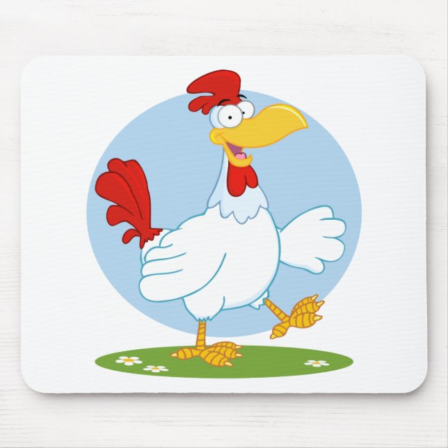 Mousepad png_white- galinha CARTOON HEN CHICKEN FAZENDA ANI (Frente)