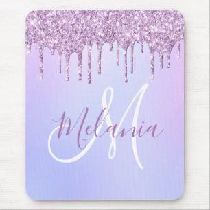 Mousepad Pó de Lavanda Roxo Metálico Personalizado