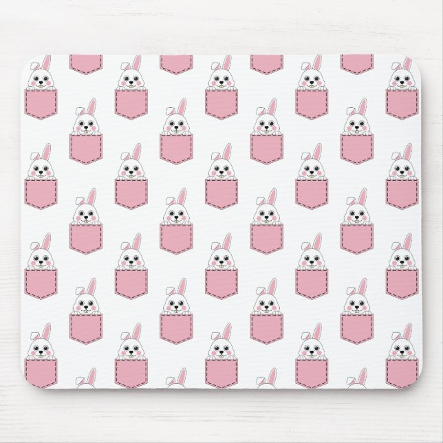 Mousepad Pocket Pet Bunny Pattern (Frente)