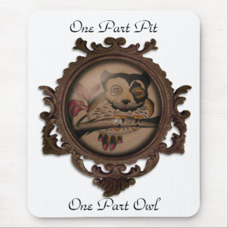Mousepad Poço de uma parte, coruja de uma parte