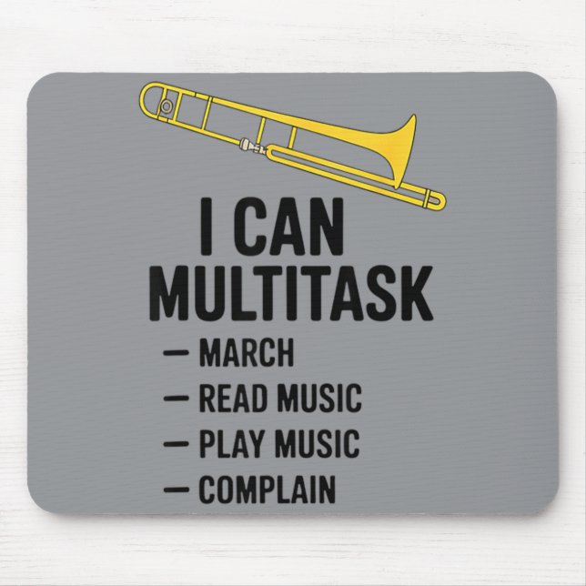 Mousepad Pode Multitarefa Presente Engraçado da Banda de Ma (Frente)