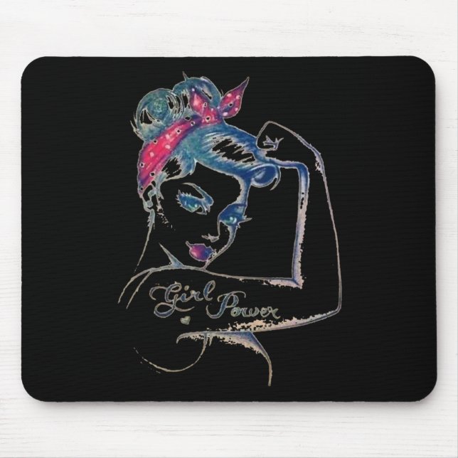 Mousepad Podemos Curá-La Rosie Riveter Cancer Rapariga P (Frente)