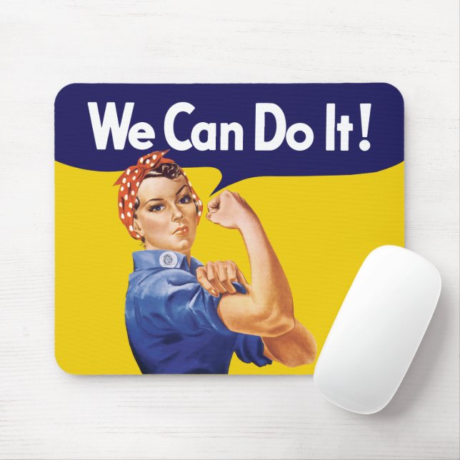 Mousepad Podemos Fazer Isso! Rosie the Riveter (Com mouse)