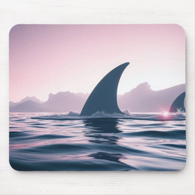 Mousepad Poder da Barbatana de Tubarão (Frente)