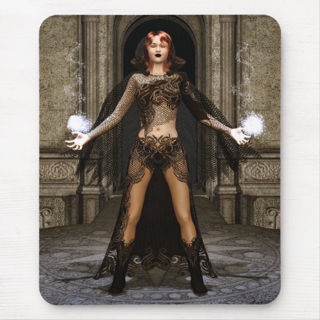Mousepad Poder de dentro da arte gótico da fantasia (Frente)