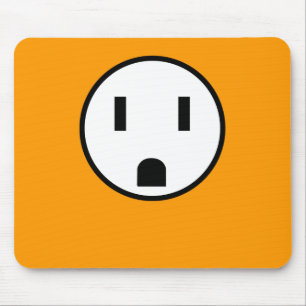 Mousepad Poder - tapete do rato (alaranjado)