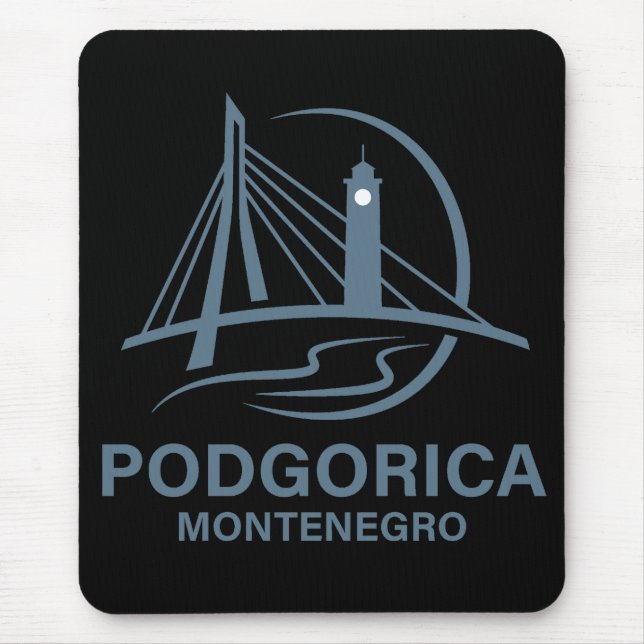 Mousepad Podgorica Montenegro Europa (Frente)