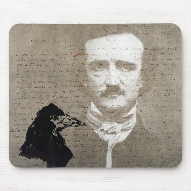 Mousepad Poe E A Arte Digital Raven Grunge (Frente)