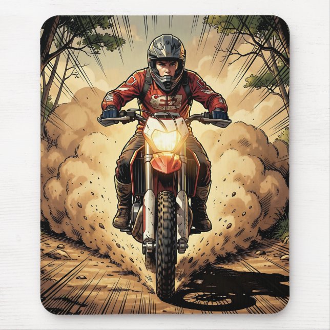 Mousepad Poeira & Determinação Motocross em Plena Parcela (Frente)