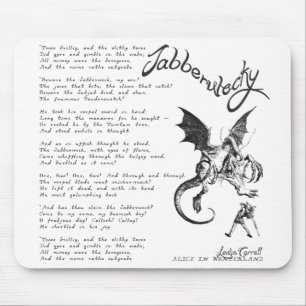 Mousepad Poema de Jabberwocky