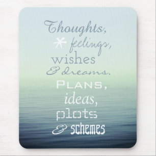 Mousepad Poema de Palavras Inspirador