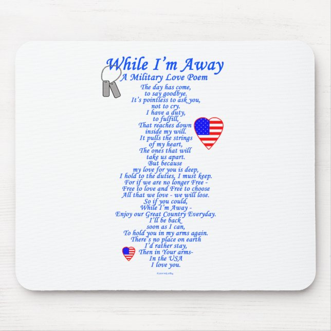 Mousepad Poema militar do amor (Frente)
