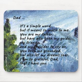 Mousepad Poema para o pai