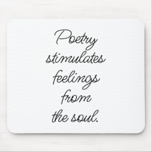 Mousepad Poesia estimula o mouse