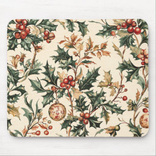Mousepad Poinsettia Padrão Floral de Natal (3)