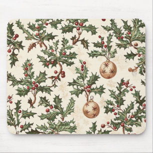 Mousepad Poinsettia Padrão Floral de Natal (6)