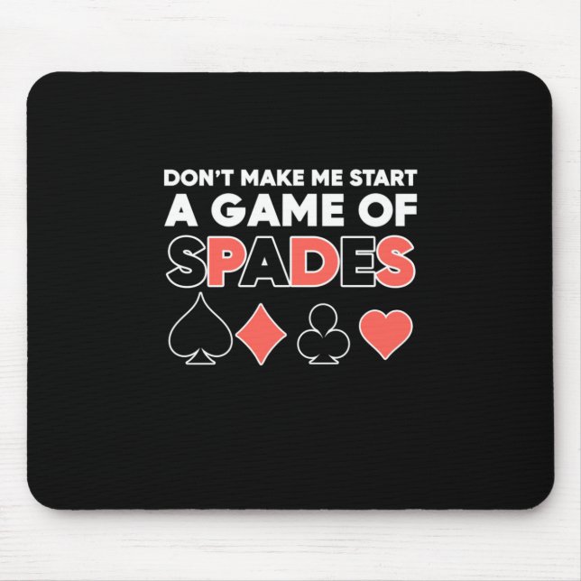 Mousepad Poker Não Me Faz Iniciar Um Jogo (Frente)