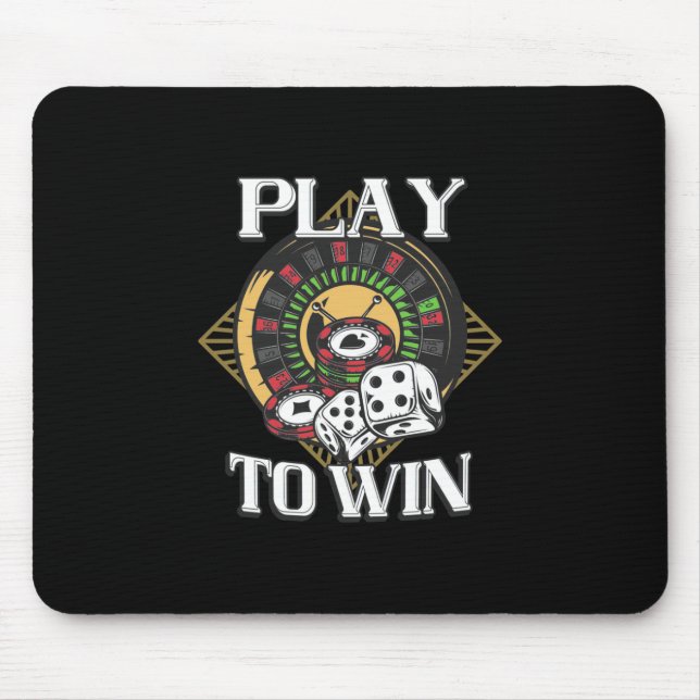 Mousepad Poker Play To Win (Frente)